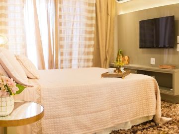 Su�te master -Foto do apartamento decorado