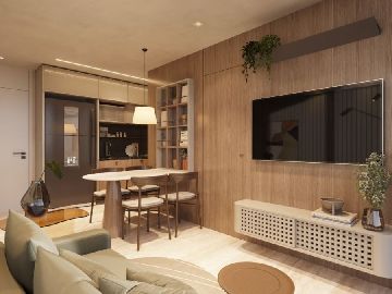 Sala/cozinha apto 56,20m2