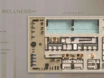 Planta do pavimento Welness no 45� andar da torre