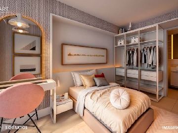 Planta de 79,00m� - 3 quartos 