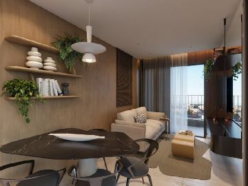 Sala e varanda apto 48,85m�