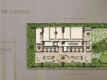 Planta do pavimento mezanino