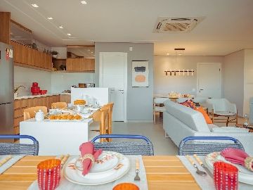 Sala com cozinha americana
