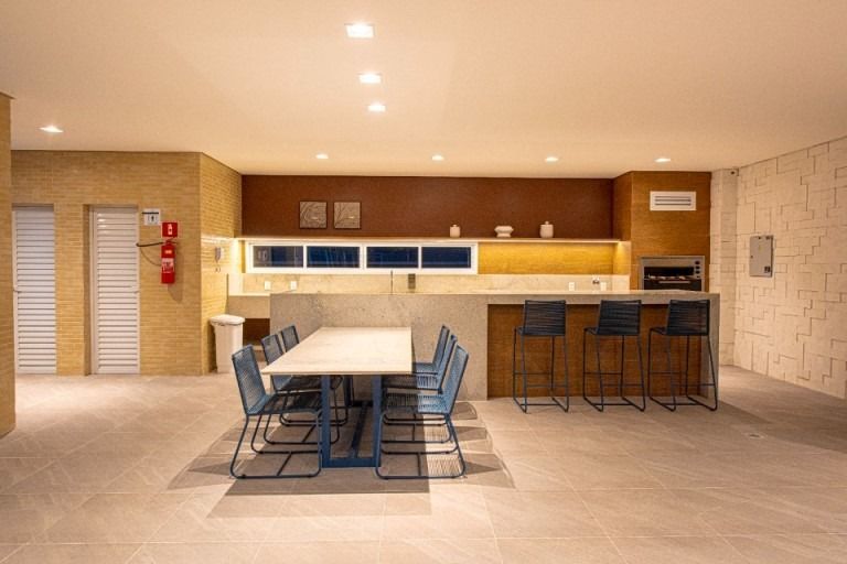 Deck com churrasqueira