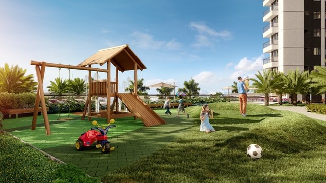 Jardins com playground