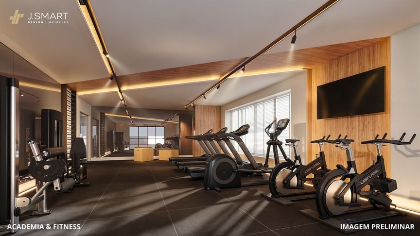 Academia & fitness no mezanino