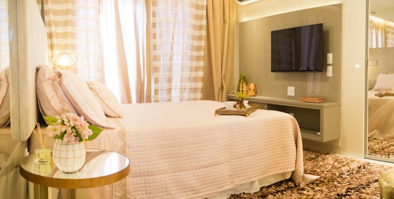 Su�te master -Foto do apartamento decorado