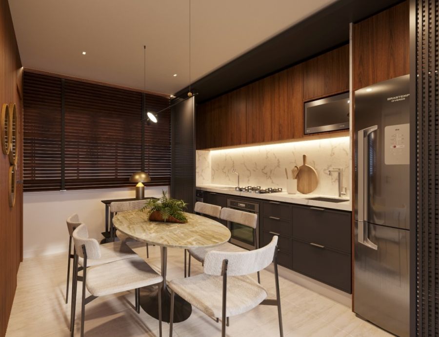 Cozinha apto 62,80m2