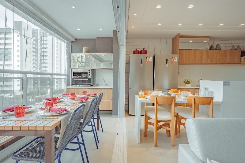 Sala com cozinha americana