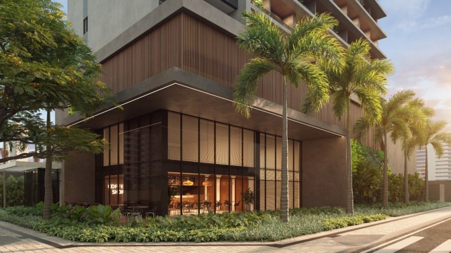 Vista da esquina frontal