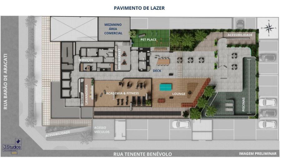 Planta do pavimento t�rreo