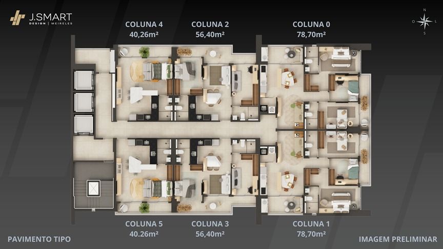 Planta do pavimento tipo