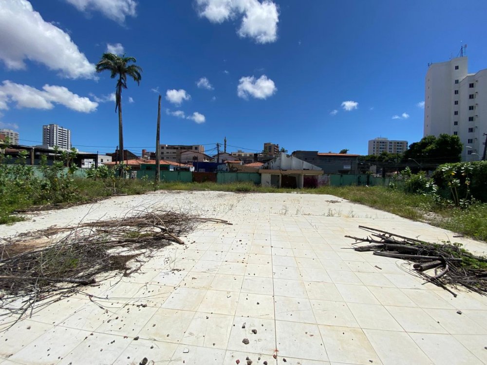 Vista dos fundos para a frente do terreno