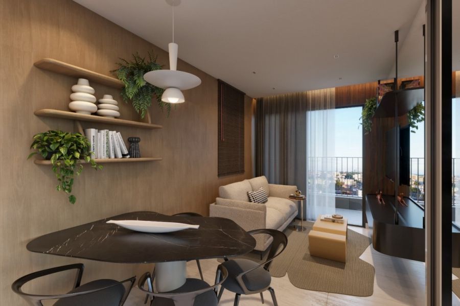 Sala e varanda apto 48,85m�