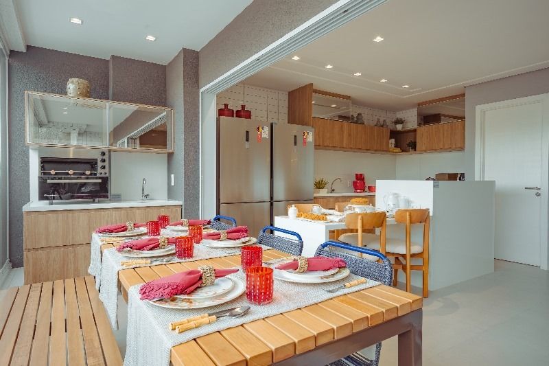 Sala com cozinha americana