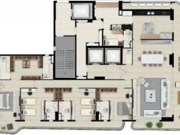 Planta baixa do apartamento tipo