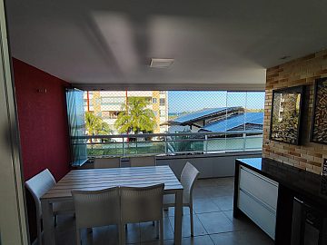 VARANDA INTEGRADA  SALA COM CORTINA DE VIDRO