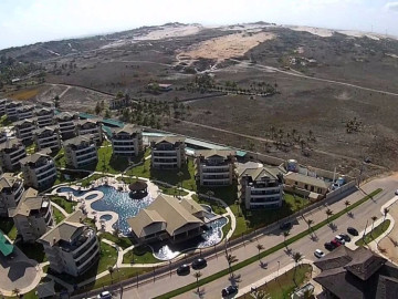 Vista area do condomnio