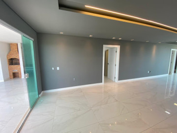 Sala de jantar conectada  varanda Gormet e  cozinha